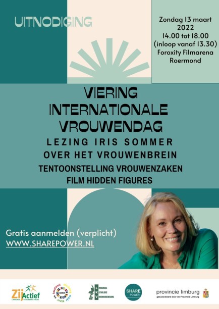 Een film, een tentoonstelling en Iris Sommer auteur van het Vrouwenbrein, internationale vrouwendag 2022